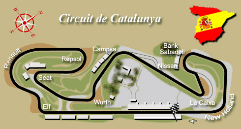 Circuit de Catalunya - Barcelona Map