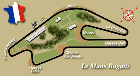 Circuit Bugatti au Mans - Le Mans Map